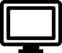 Big Computer Monitor Drawing Svg Vector, Free Vectors File